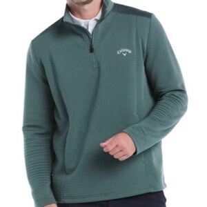 Callaway Opti-Dri Green Quarter-Zip Performance Golf Pullover Size Large